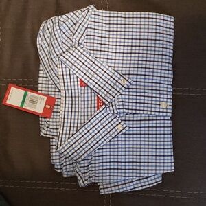 White/Blue Izod Dress Shirt